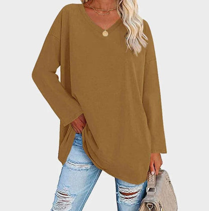 Stylischer Langarm Pullover Elegantes Alltagsoutfit
