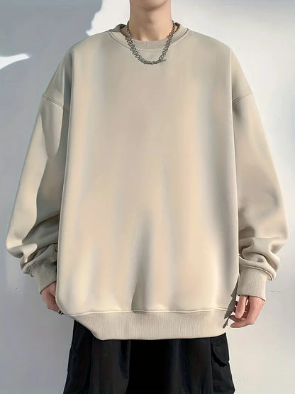 Colorful Round-Neck Sweater for Men