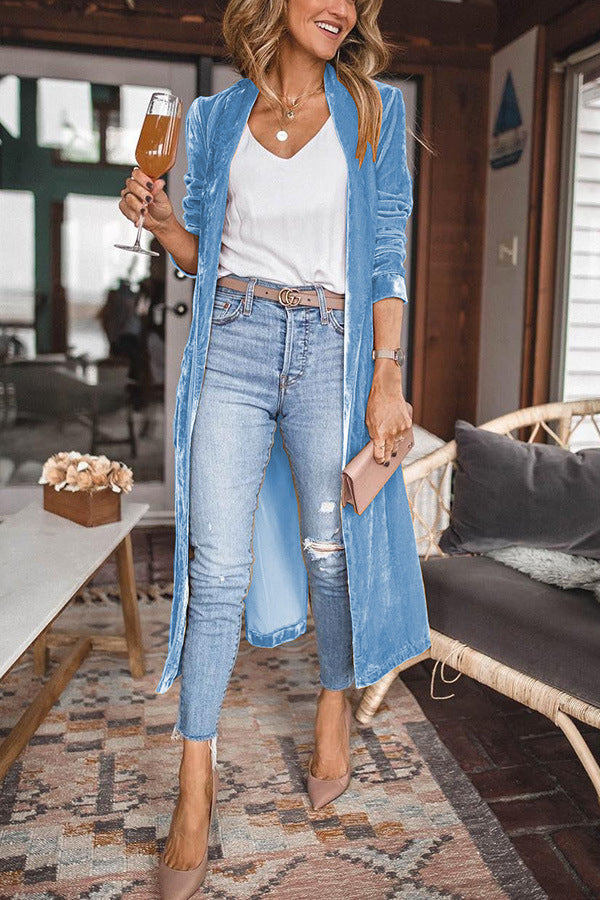 Stylish Women's Suede Kimono Jacket