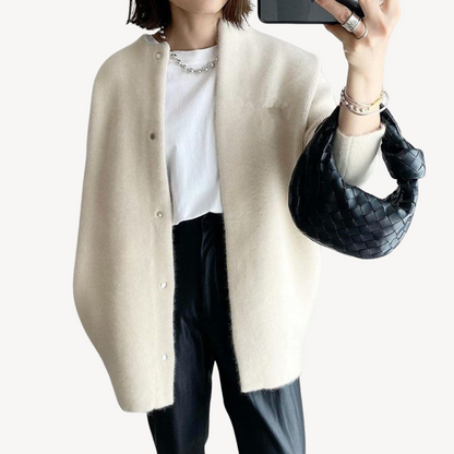 Women's Cardigan Button Placket Elegant