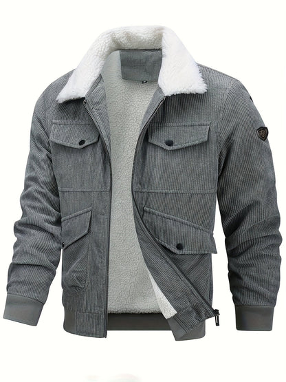 Robust Winter Jacket Cord Fleece Insulation
