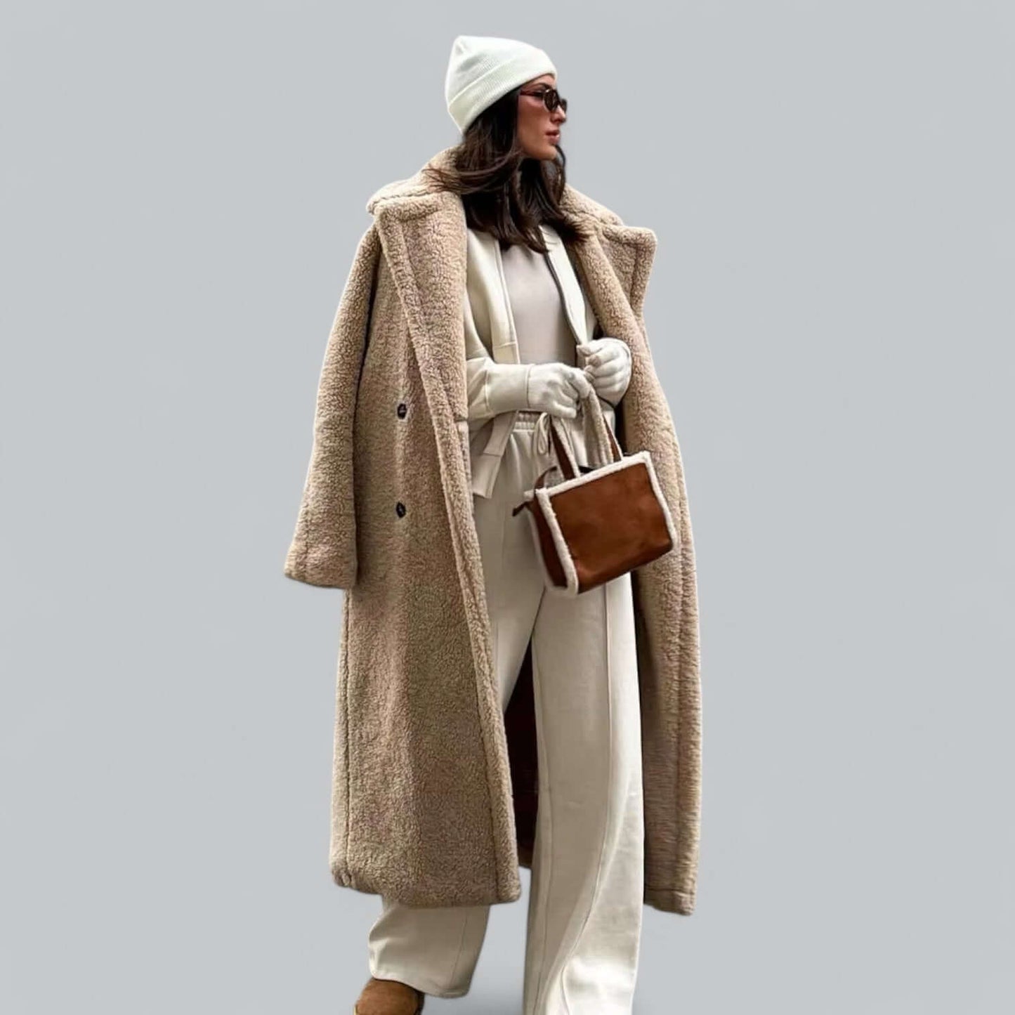 Women's Teddy Long Faux Fur Coat