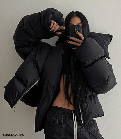 Large Fleece Jacket Turtleneck Warm