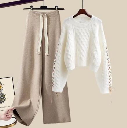 Comfortable Knit Set Loose Fit Two-Piece Women