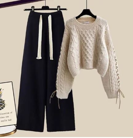 Comfortable Knit Set Loose Fit Two-Piece Women