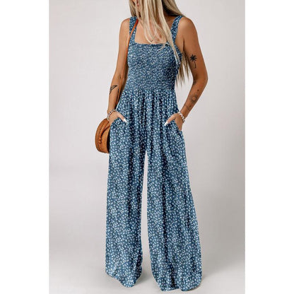 Elegant Women's Jumpsuit Floral Print Summer