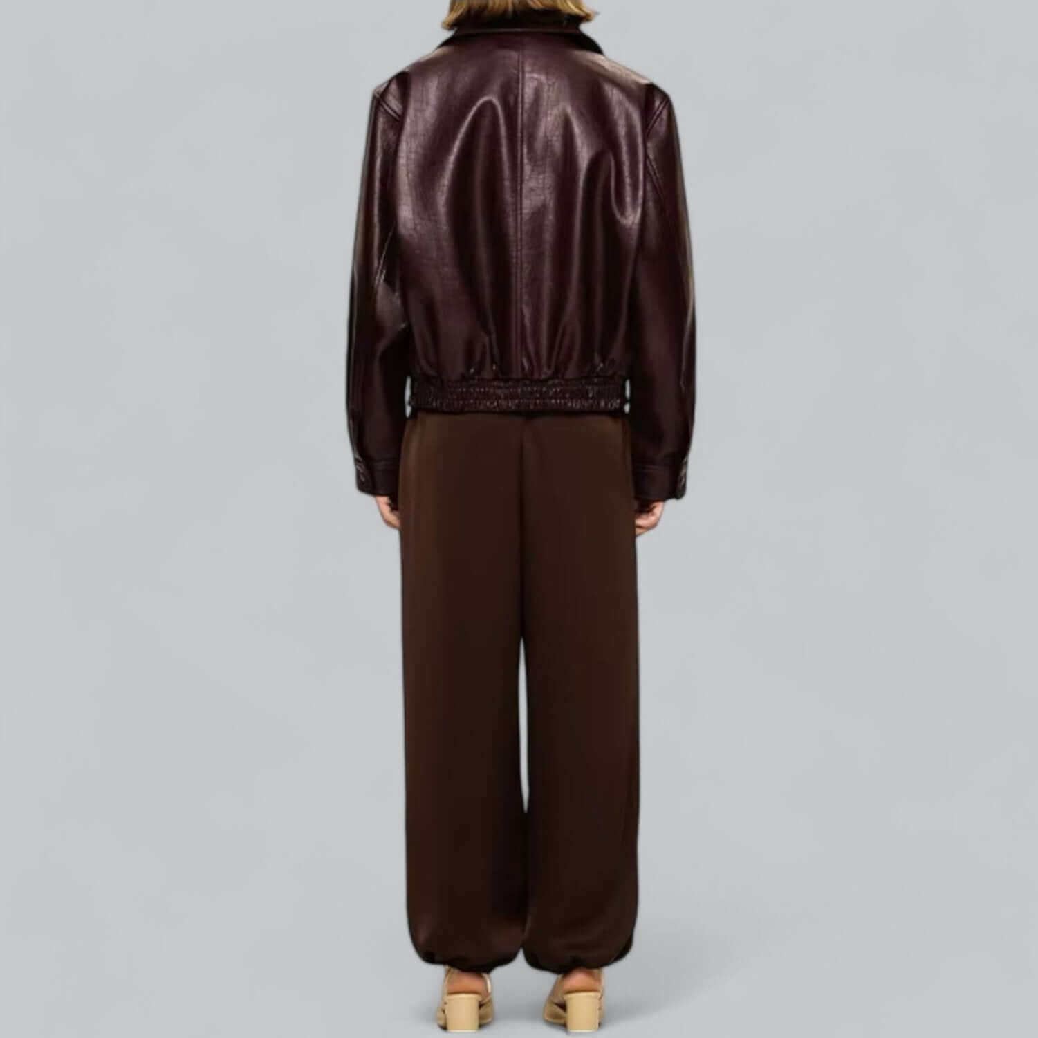 Unisex Lederjacke Retro Style - IdealeKleiden