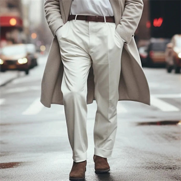 Stylish Men's Trousers Modern Slim Fit