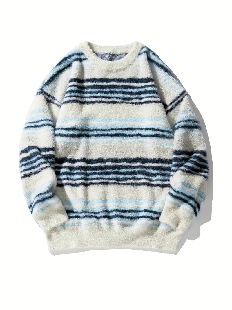 Men's Casual Round Neck Sweater Casual Style