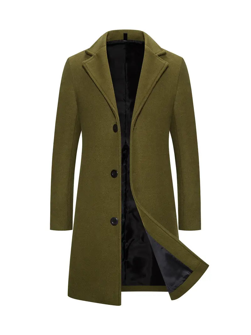 Men's Elegant Long Trench Coat