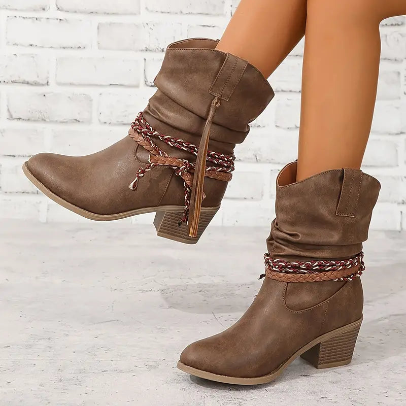 Rustic Cowboy Boots Western Style