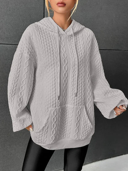 Women's Knitted Hoodie Modern Women