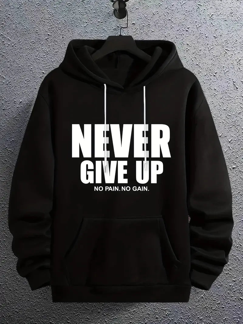 Motivational Hoodie for Men Sporty