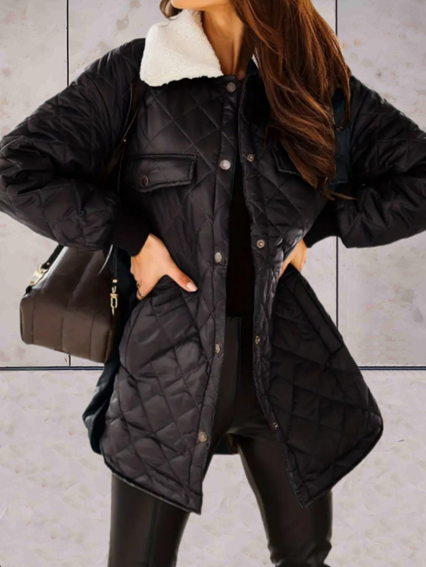 Oversized Women's Warm Winter Jacket