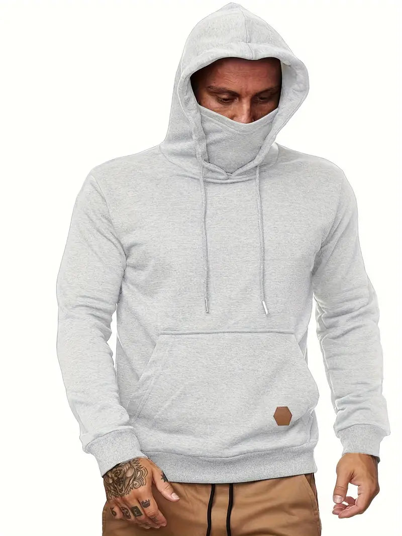 Casual Hoodie With Mask Function