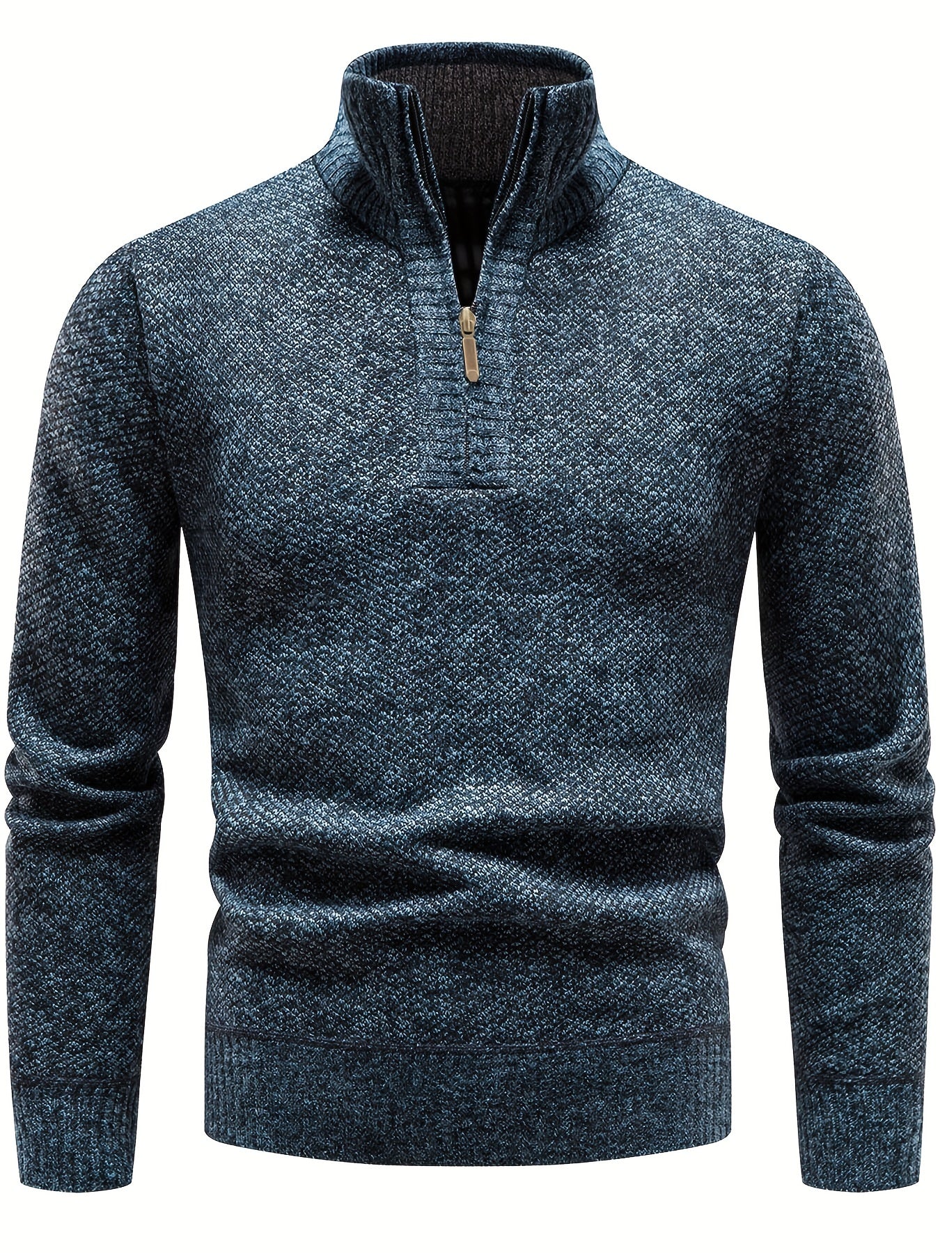 Men's Comfortable Thermal Half-Zip Sweater