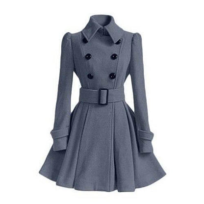 Fashionable Women's Trench Coat Windbreaker