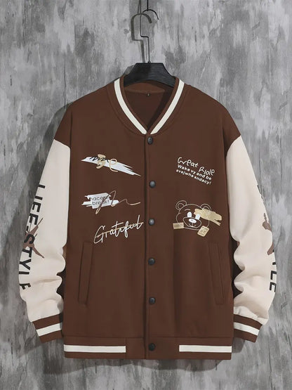 Men's Casual Sports Baseball Jacket