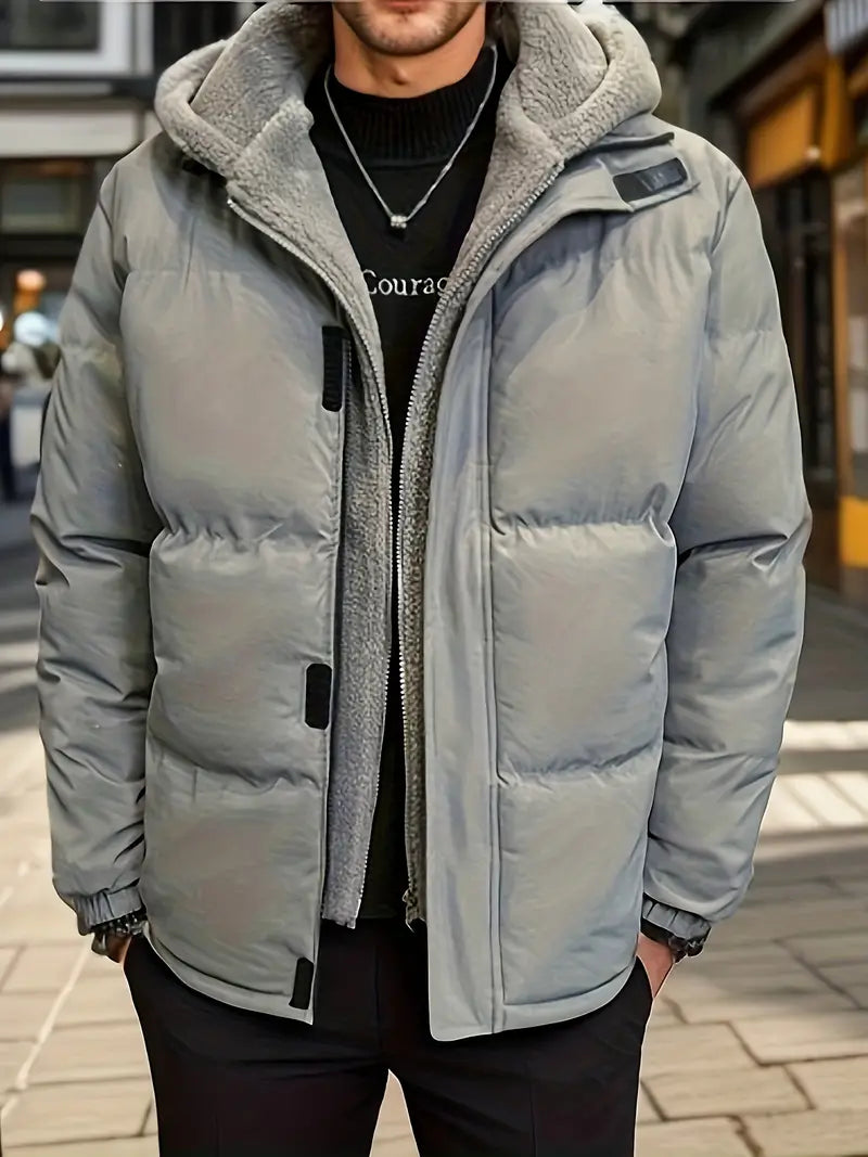 Men's Winter Parka Insulated Jacket Warm