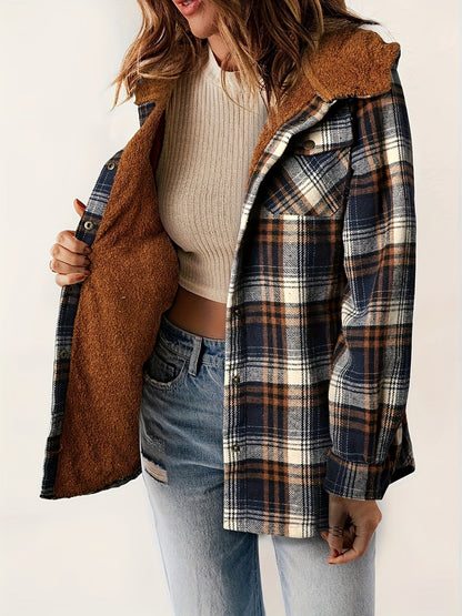 Soft winter jacket velvet lining hood