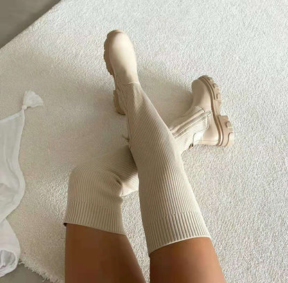 Knee-High Boots Chic Women's Shoes