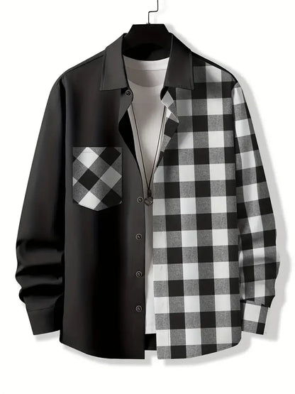 Herren Hemd Kariert Modern Style