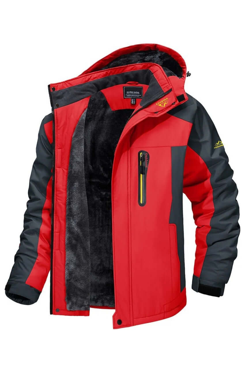Waterproof Winter Jacket Men Fleece Insulation