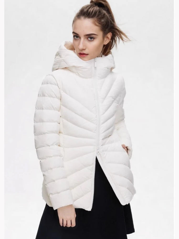 Leichte Steppjacke Damen Kapuze