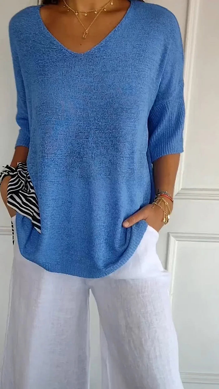 Women's Knitted Vest V-Neck Comfortable Elegant