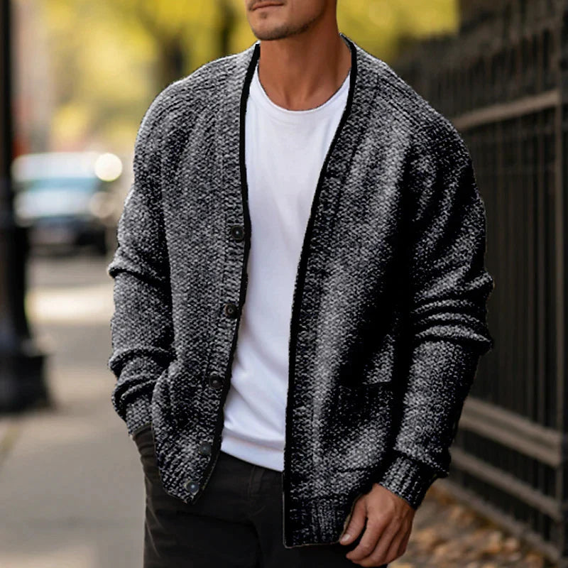 CALVIN - Elegant Men's Wool Sweater Italian Modern