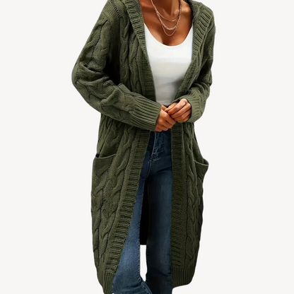 Hooded Cardigan Comfortable Warm