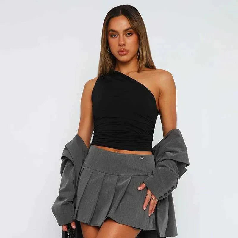 Women's Elegant Ruched Off-Shoulder Top