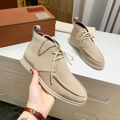 Stylish Lace-Up Ankle Boots