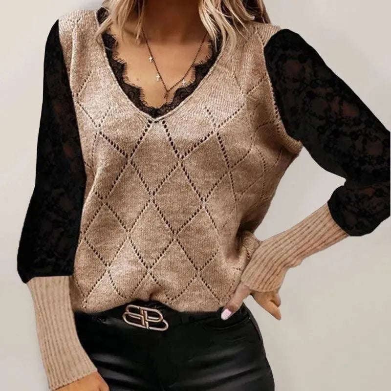 Fashionable Women's Pullovers Knit Patterns