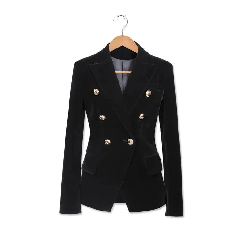 Stylish Velvet Blazer for Women, Elegant Design