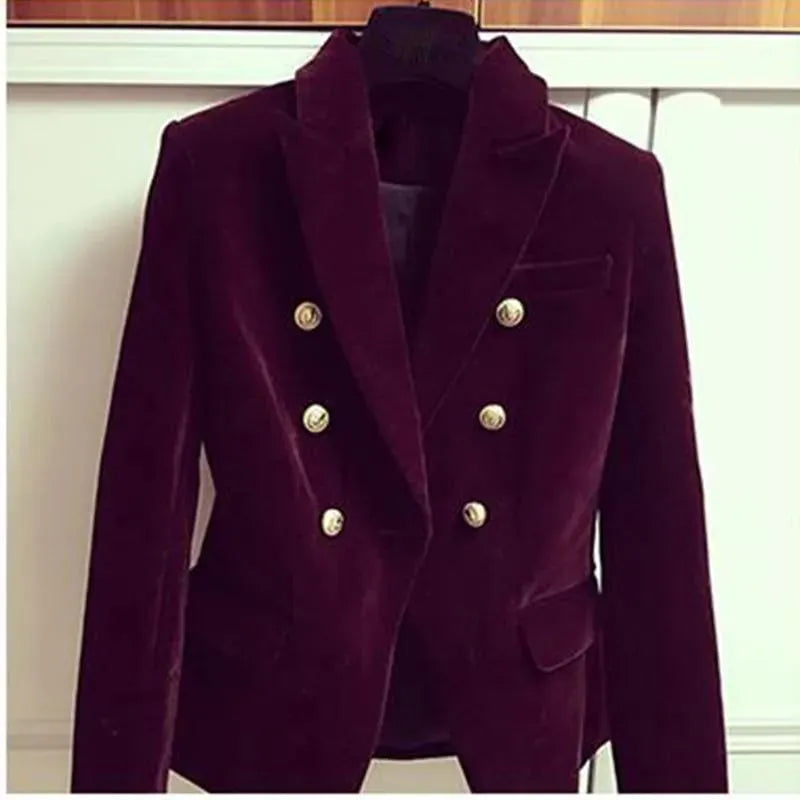 Stylish Velvet Blazer for Women, Elegant Design