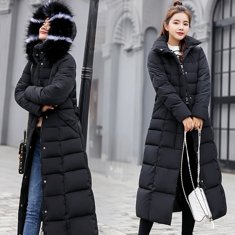 Long Down Coat Warm and Comfortable