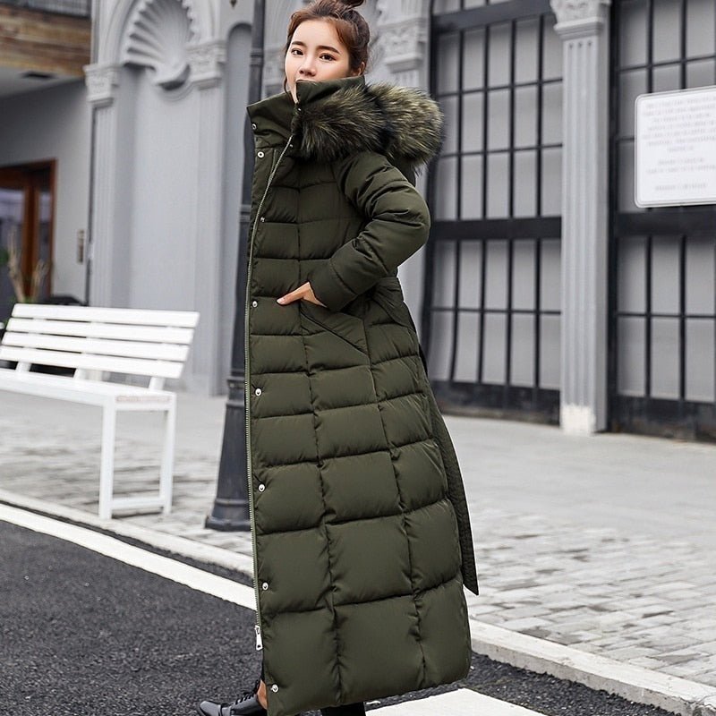 Long Down Coat Warm and Comfortable