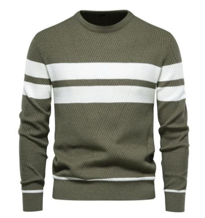 Cozy Striped Sweater Modern Comfortable