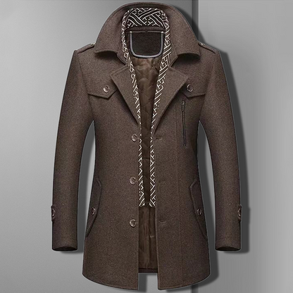 Men's Modern One-Shoulder Coat Design