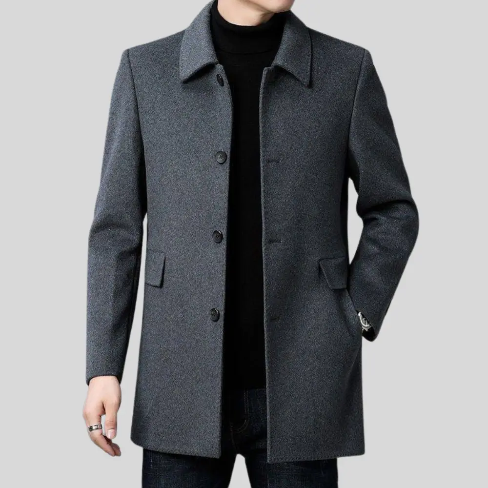 Stylish Single-Breasted Women's Coat