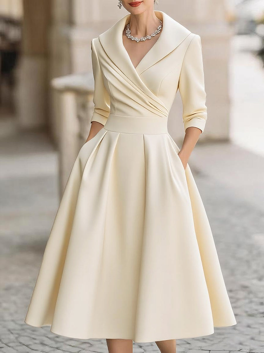 Women's Spring Dress Elegant Midi Dress