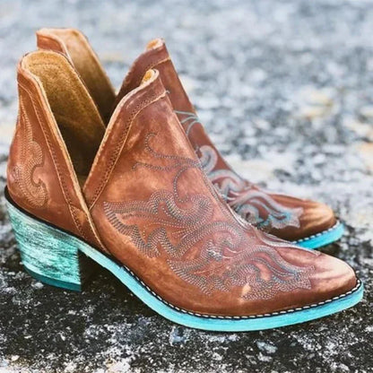 Modische Stiefeletten Hochhackig Spitze - IdealeKleiden