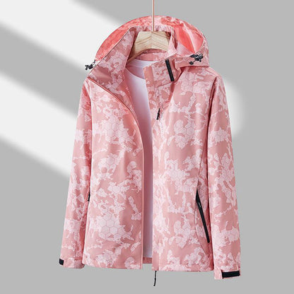 Women's Windbreaker Hooded Jacket Waterproof