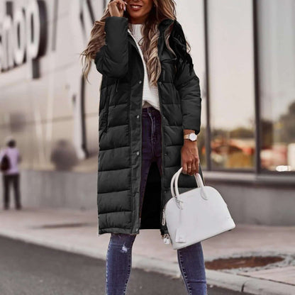 Women's Winter Coat Padded Hood Warm