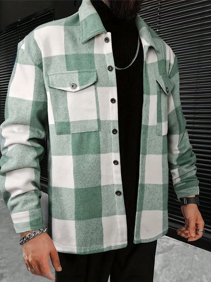 Checked Blouse Women Cotton Modern Casual