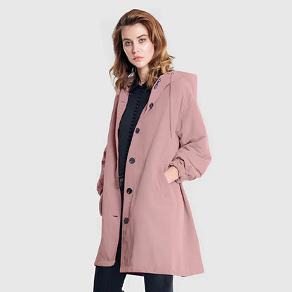 Waterproof outdoor jacket with hood