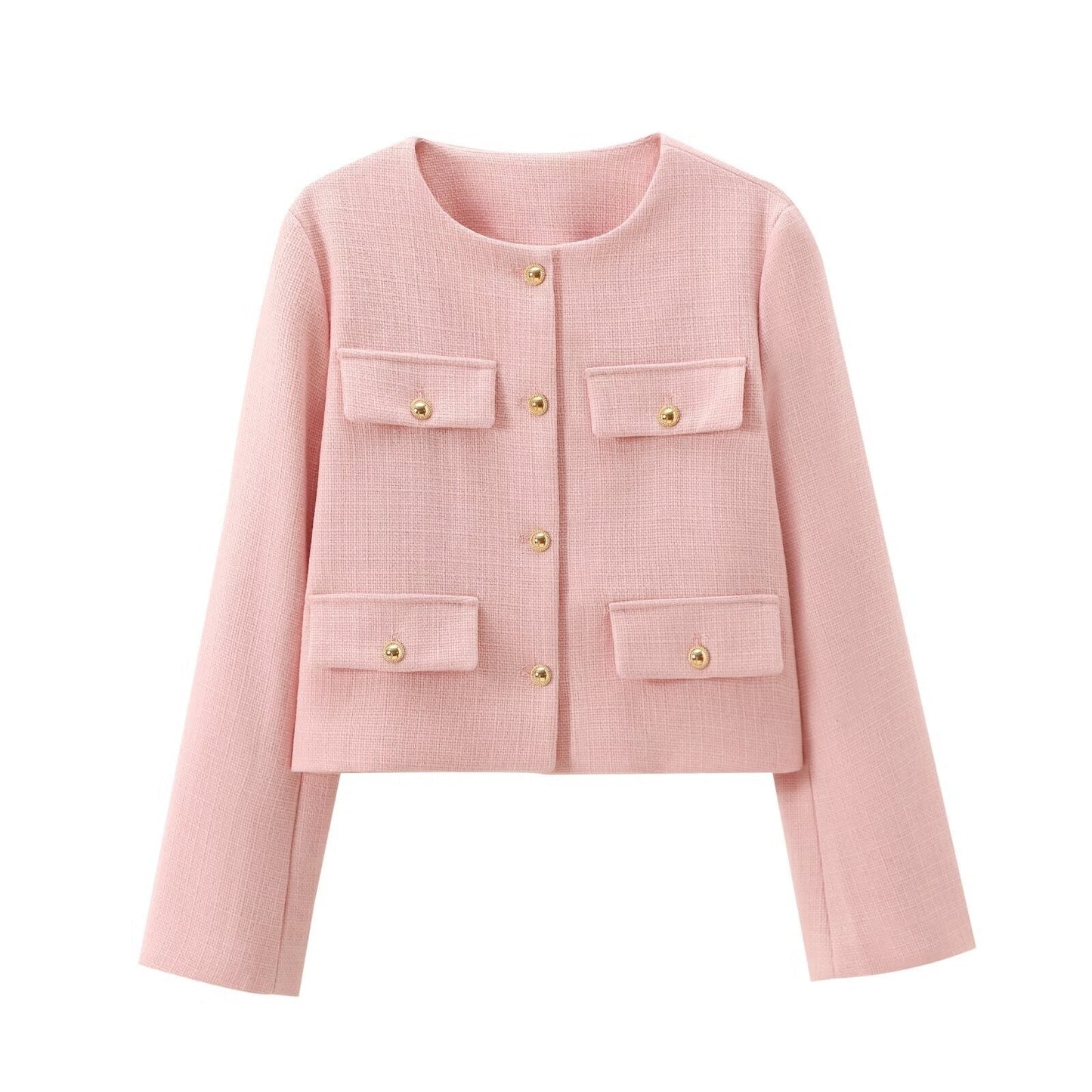 Elegant Blazer Jacket with Lapel Collar Design