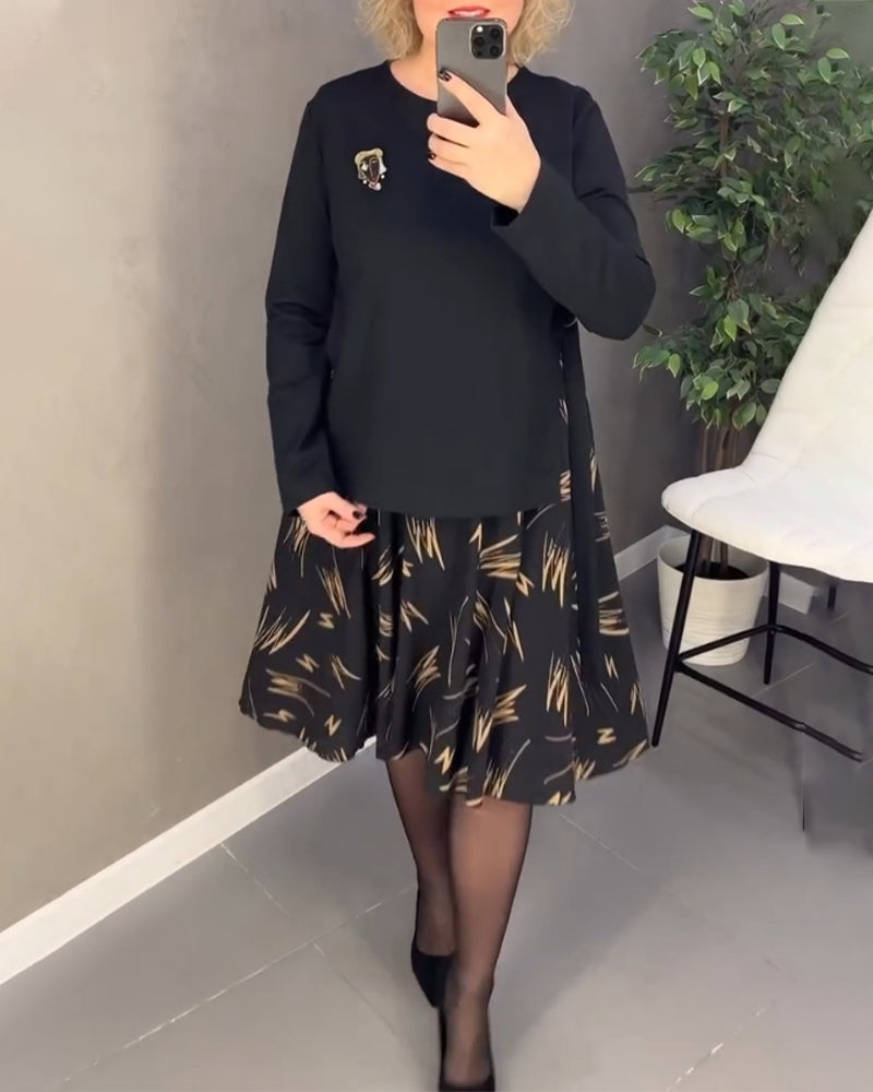 Summer Dress Round Neck Loose Design