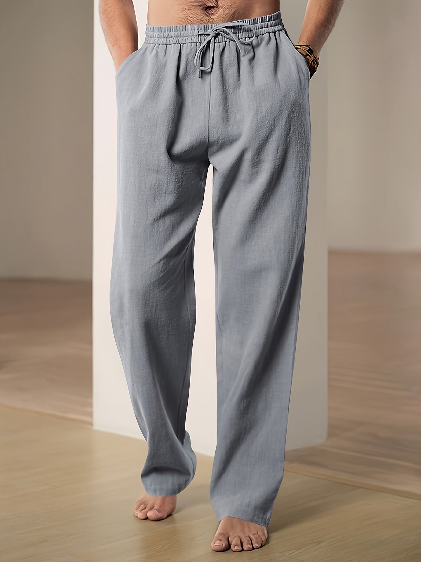 Comfortable Men's Casual Loose Trousers with Drawstring